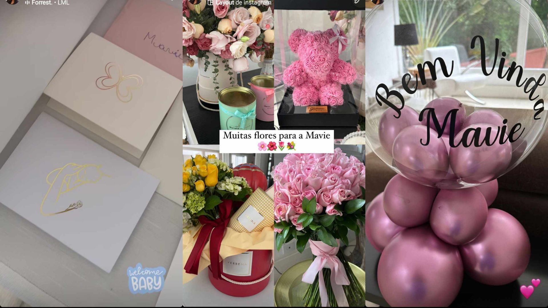 Bruna Biancardi mostra detalhes de presentes recebidos por Mavie, filha de Neymar