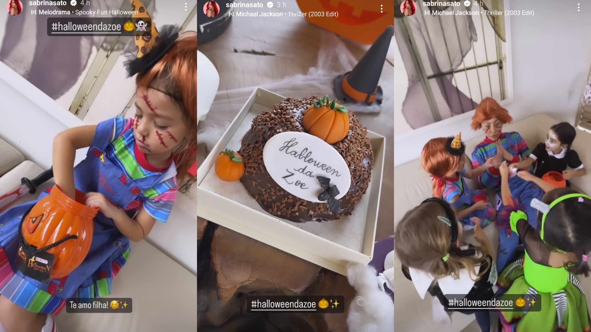 Sabrina Sato mostra os detalhes da festa de Halloween de sua filha Zoe