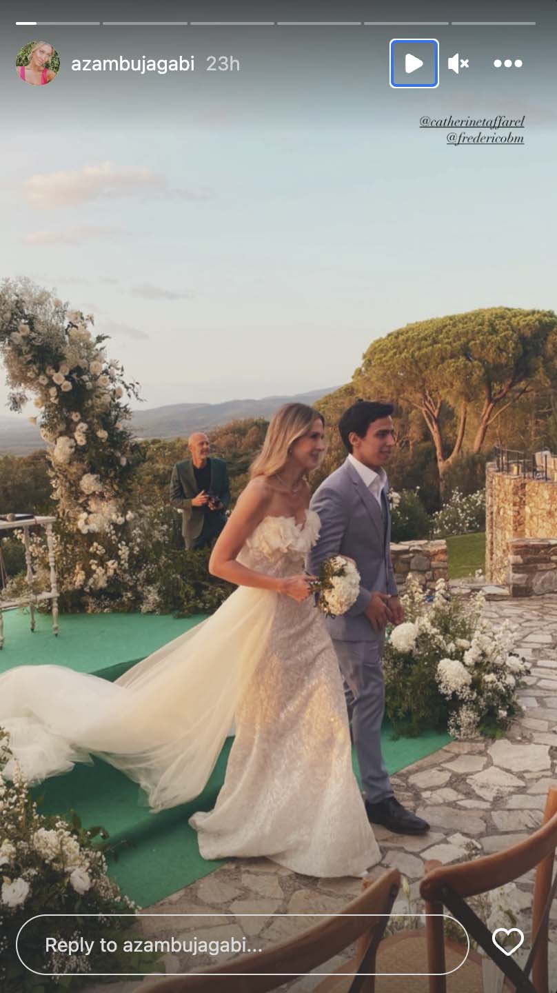 Filha de Taffarel, Catherine se casa em cerimônia na Itália