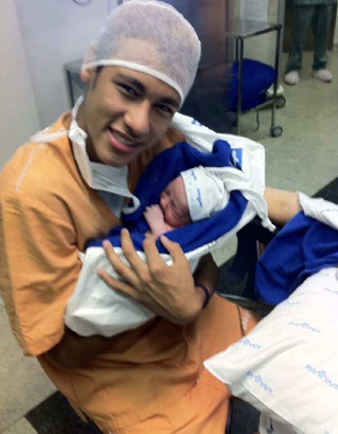 Neymar Jr e o filho mais velho, Davi Lucca