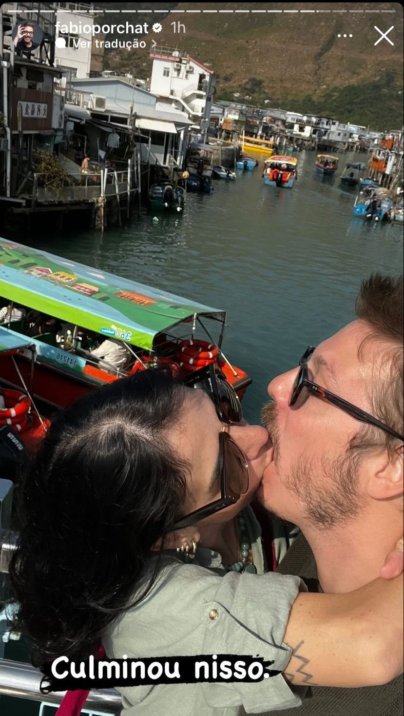 Fábio Porchat divide sequência de fotos de beijo 'desajeitado' - Reprodução/Instagram