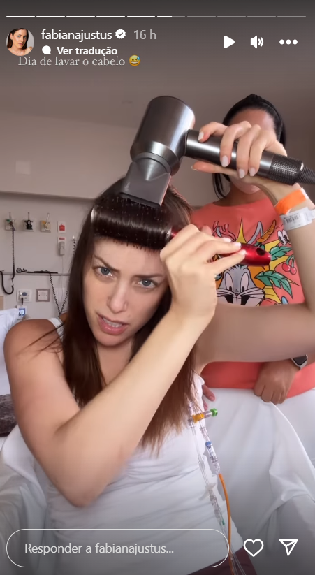 Fabiana Justus mostra cabelo. Foto: Reprodução / Instagram