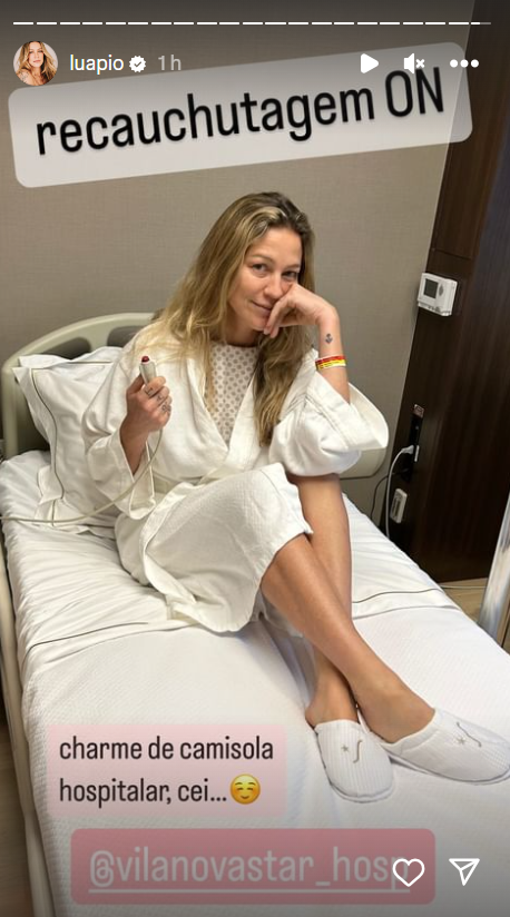 Luana Piovani realiza cirurgia no Brasil. Foto: Reprodução / Instagram