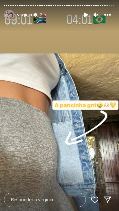 Virginia Fonseca exibe barriguinha da terceira gravidez. Foto: Reprodução / Instagram