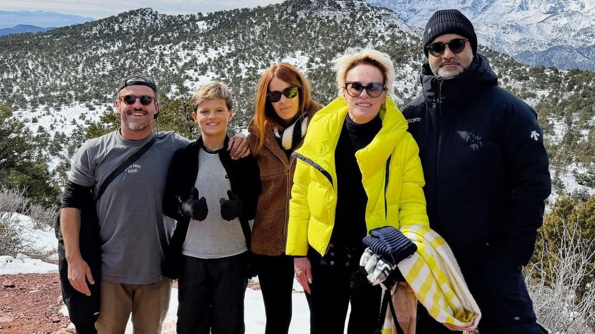 Ana Maria Braga em viagem com a família. Foto: Reprodução / Instagram