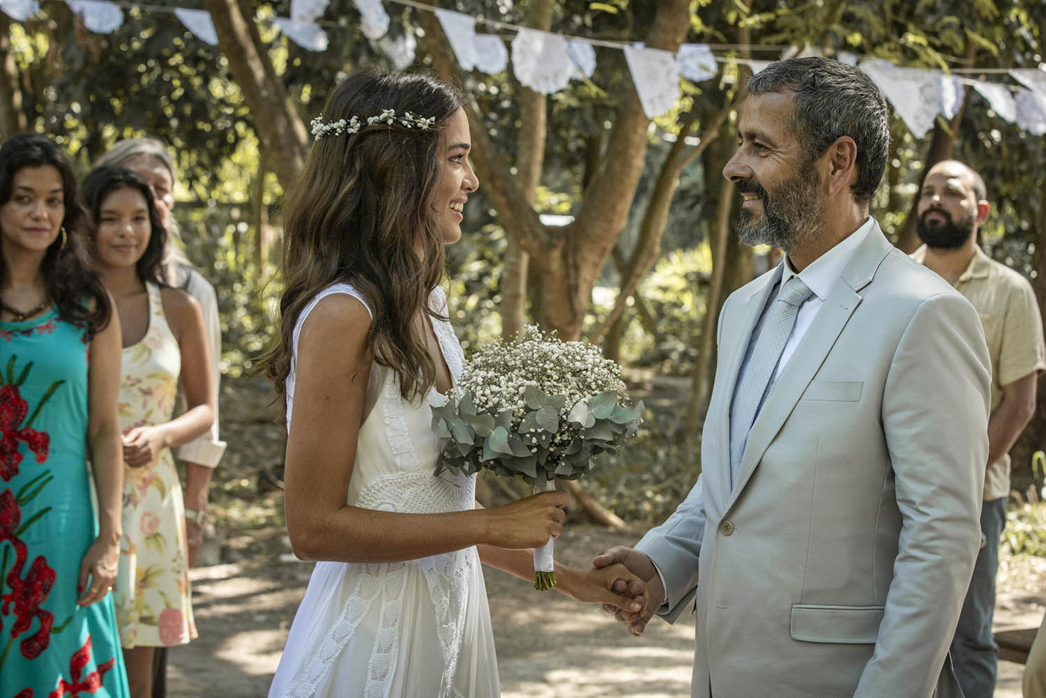 Casamento de Mariana e José Inocêncio na novela Renascer