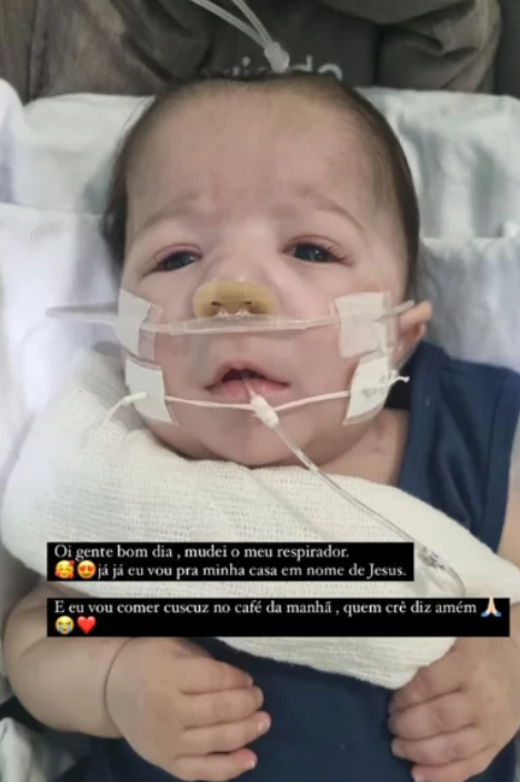 Esposa de Zé Vaqueiro celebra melhora  do filho. Foto: Reprodução / Instagram