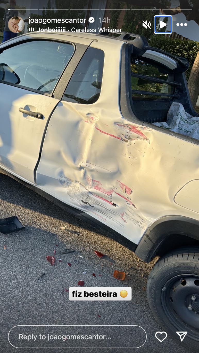 João Gomes revela incidente com seu carro