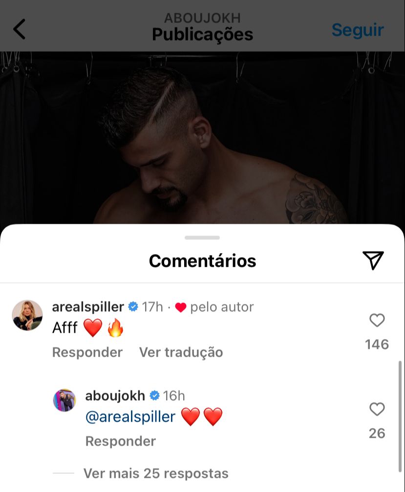 Letícia Spiller deixou comentário em foto de Nizam do BBB 24 - Reprodução/Instagram