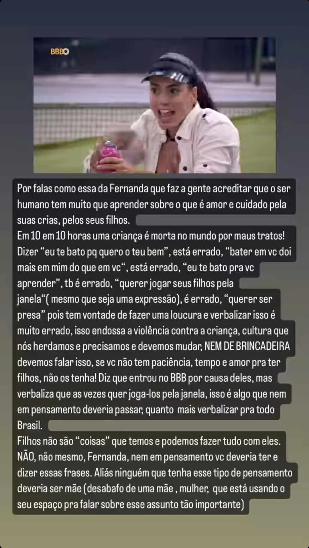 BBB 24: Xuxa detona fala de Fernanda sobre maternidade: "Nem de brincadeira"