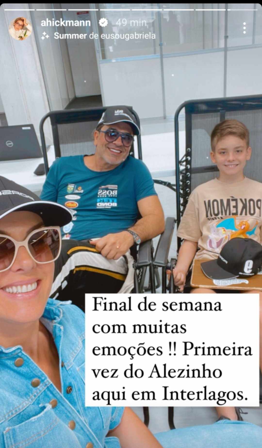 Ana Hickmann com o filho e Edu Guedes - Foto: Reprodução / Instagram