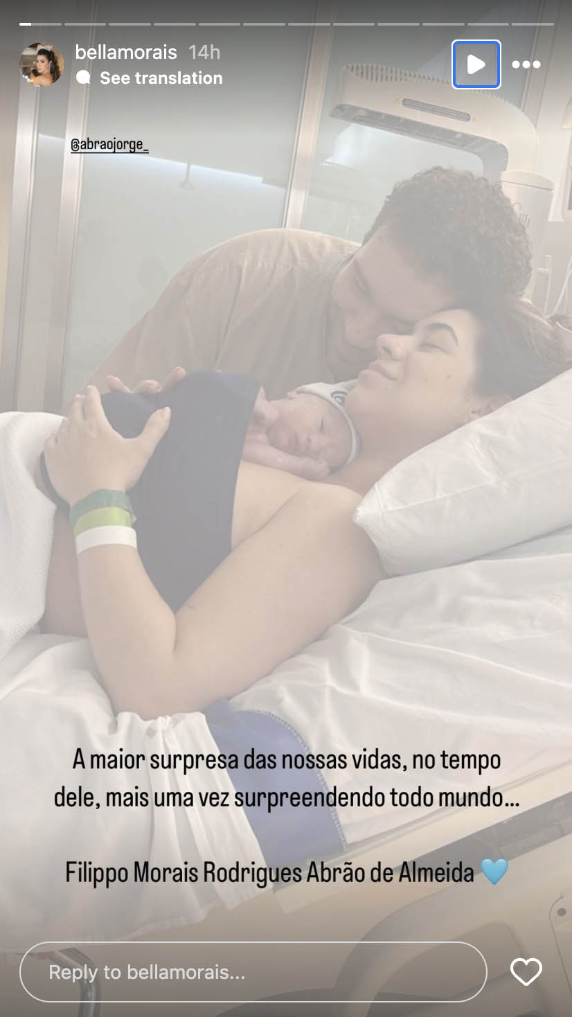 Nascimento do neto de Sonia Abrão