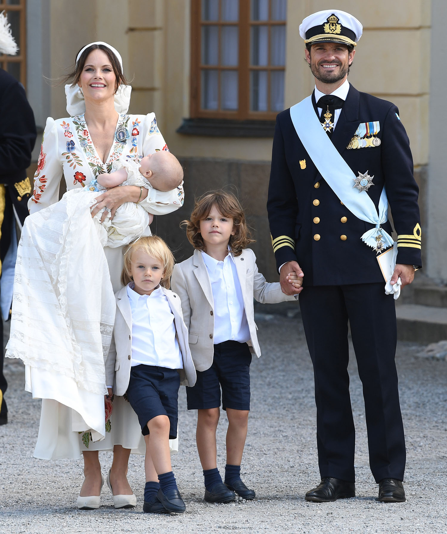 Príncipe Carl Philip com a princesa Sofia, príncipe Alexander, príncipe Gabriel e príncipe Julian - Foto: Getty Images