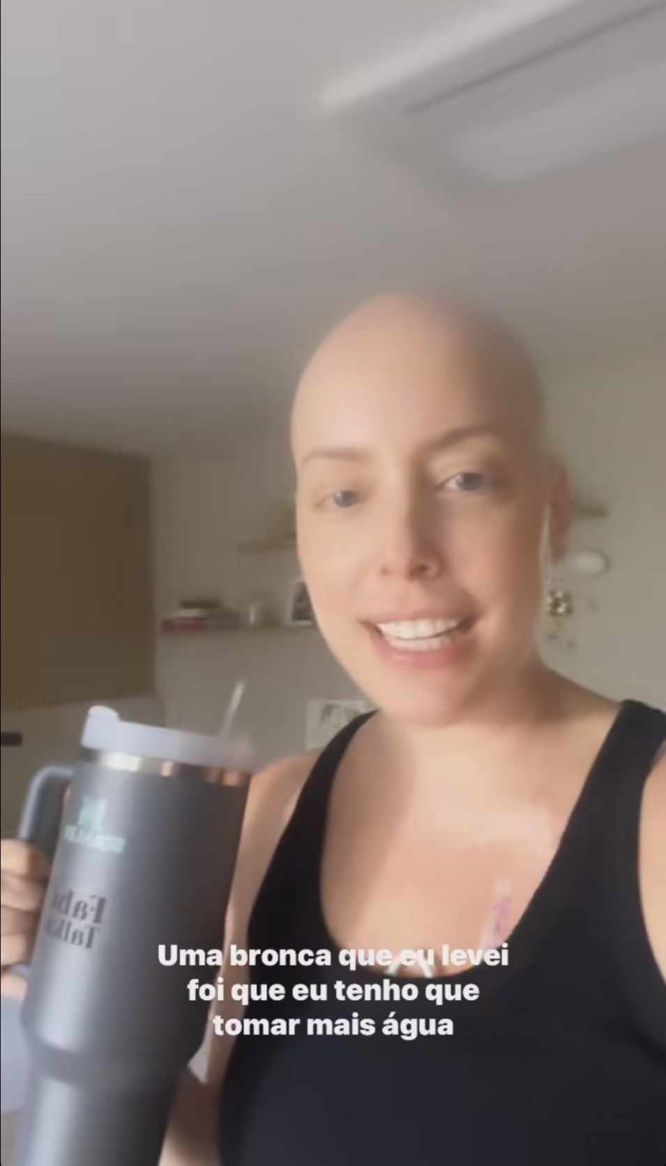 Fabiana Justus leva bronca durante tratamento contra câncer: "Puxão de orelha"