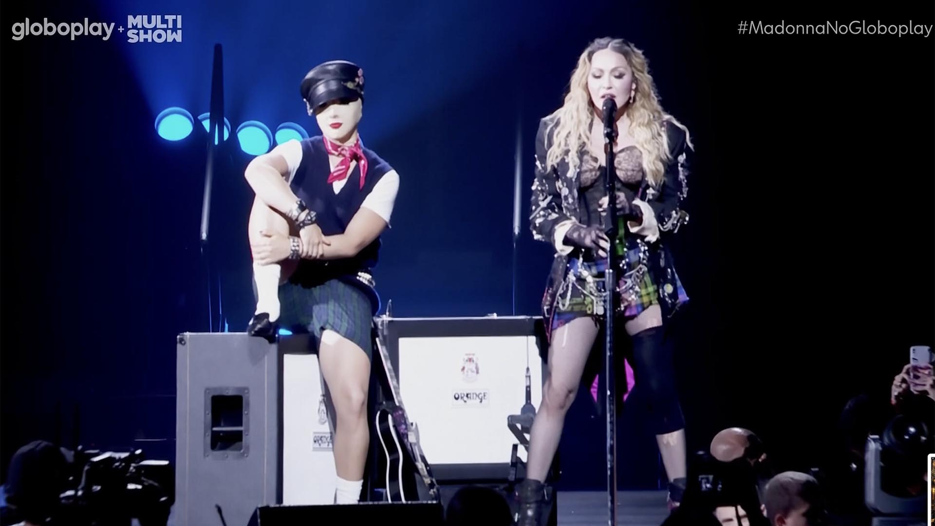 Madonna no show de Copacabana - Foto: Reprodução / Globo