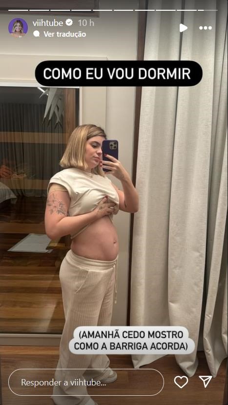 Viih Tube mostra barriguinha de grávida - Foto: Reprodução / Instagram