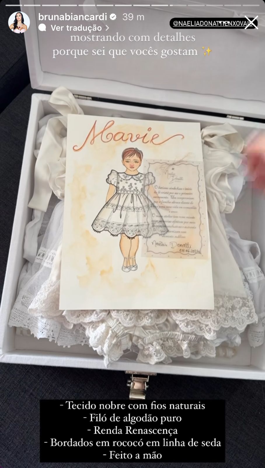 Bruna Biancardi mostra preparativos para batizado de Mavie - Reprodução/Instagram