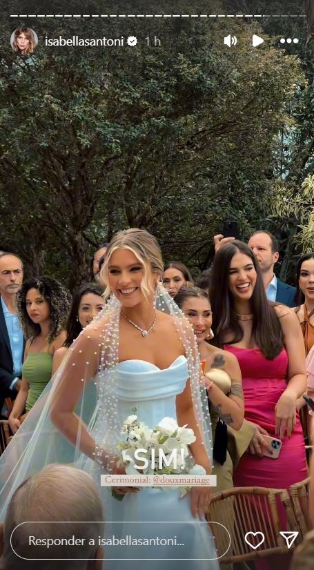 Isabella Santoni se casa em cerimônia intimista no Rio - Foto: Reprodução / Instagram