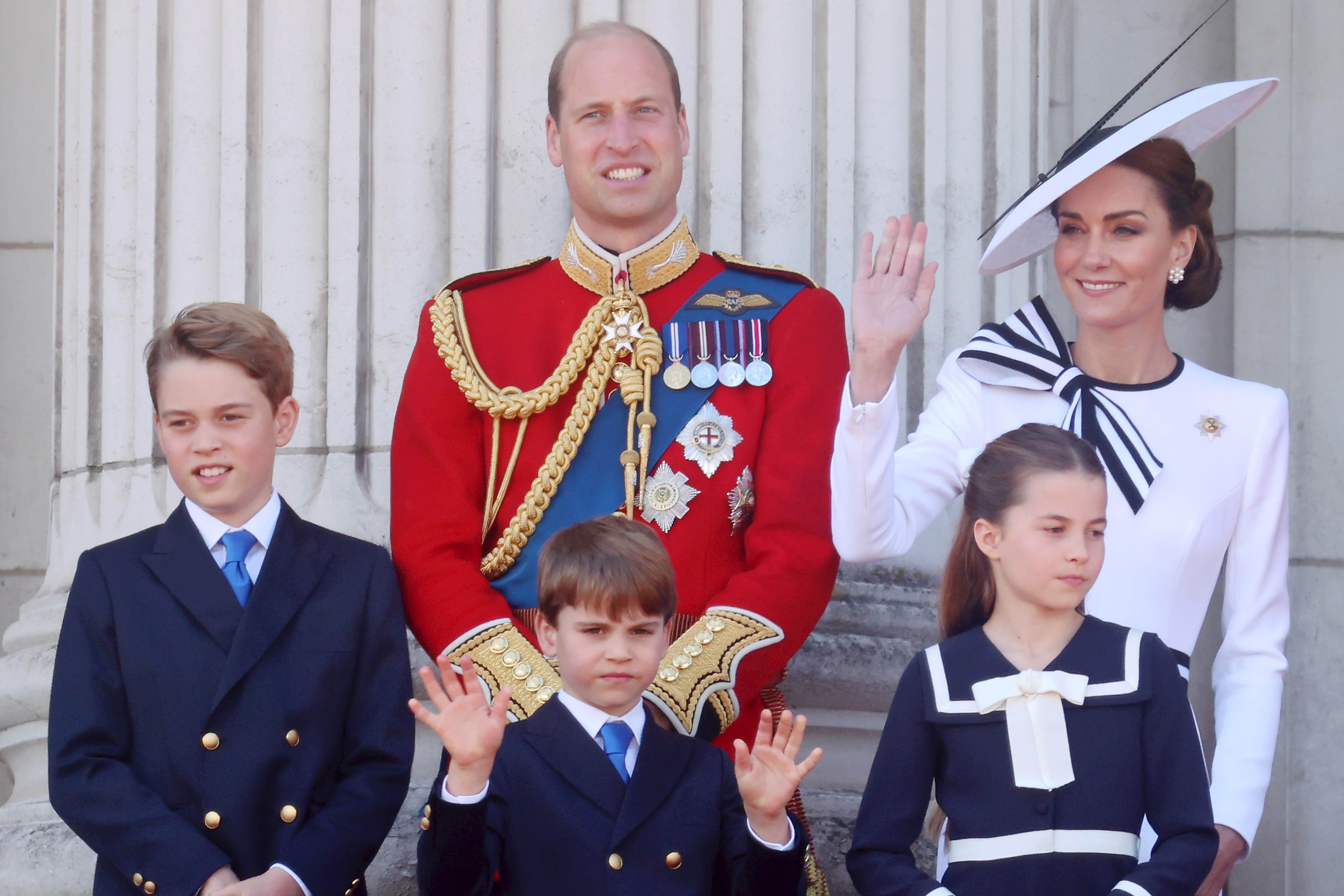 Príncipe William e Kate Middleton com os filhos, George, Louis e Charlotte - Foto: Getty Images