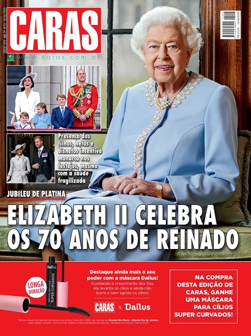 Elizabeth II na capa da revista CARAS. (Foto: CARAS - Divulgação)