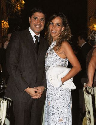 Sergio Waib com a mulher, Regininha Moraes Waib