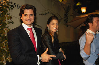 Felipe Barahona com a mulher, Diana