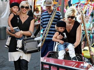 Gwen Stefani com o pequeno Kingston