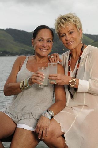 Ana Maria Braga e a grande amiga Suzana Vieira