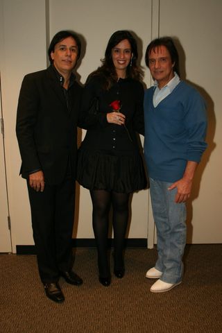 Tom Cavalcanti, sua mulher, Patrícia, e Roberto Carlos