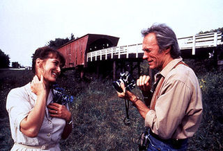 Meryl Streep e Clint Eastwood, em As Pontes de Madison
