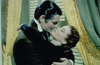 Clark Gable e Vivien Leigh, em 'E O Vento Levou'