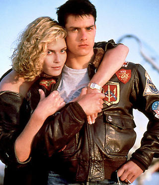 Kelly McGillis e Tom Cruise, em Top Gun