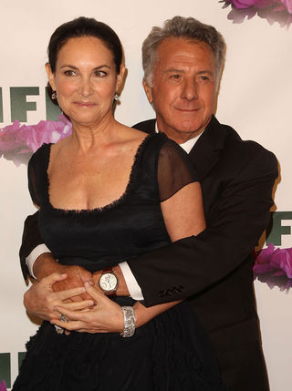 Lisa Gottsegen e o marido, o ator Dustin Hoffman