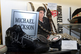Objetos de Michael Jackson em exposição