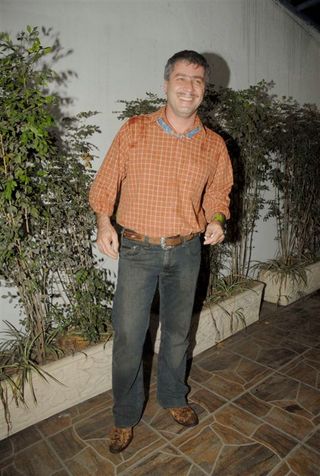 Leopoldo Pacheco na festa julina da novela Paraíso