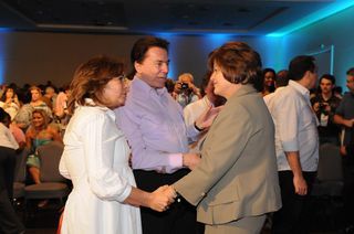 Íris Abravanel, Silvio Santos e Dilma Rousseff