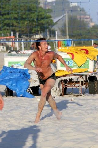 Marcelo Novaes na Praia do Pepê