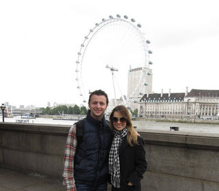 Lucas Lima e Sandy em Londres