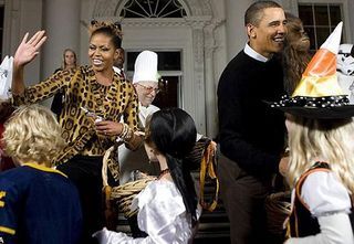 O casal Michelle e Barack Obama