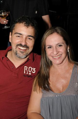 O casal, Carlos Eduardo Fraga e Erica Fraga