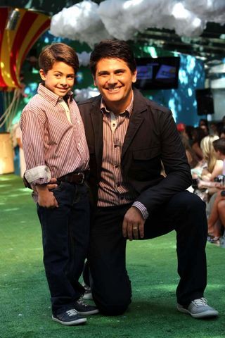 Cesar Filho com o herdeiro Luigi