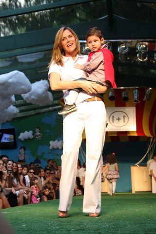 Gigi Monteiro com o filho, Pedro