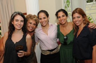 Rachel Pacheco, filha de Dudu, Dudu Pacheco, Carla e Karina Haidar Müller e Manuela Grass