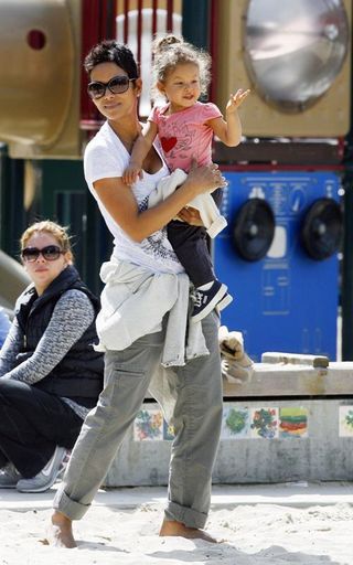 Halle Berry e a filha Nahla