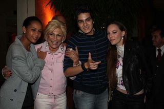Taís Araújo, Hebe Camargo, Luan Santana e a cantora mexicana Belinda