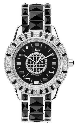 Relógio com diamantes e safiras negras Dior dior.com