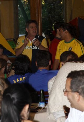 José de Abreu torcendo pelo Brasil