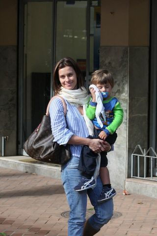 Carolina Dieckmann com o filho José