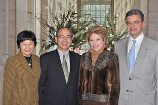 Consul Obe Kazuaki, Sra Eiko, Marta Suplicy e Marcio Toledo