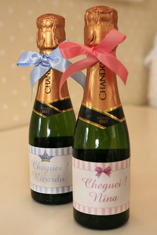 Champagne Chandon com rótulo personalizado